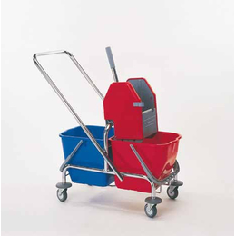 Doppelfahreimer 2x15l verchromt mit Presse Meiko