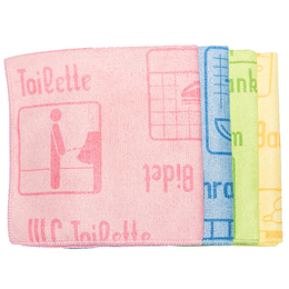 Floormagic Mikrofasertuch PIKTO rot 40x40 cm