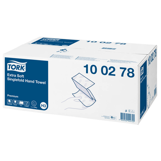 Tork H3 Papierhandtcher Premium Extra Soft Zick-Zack-Falzung 2-lagig