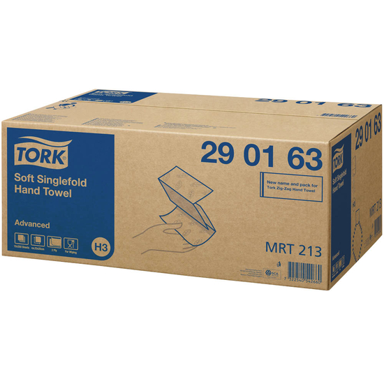 Tork H3 Papierhandtcher Zick-Zack-Falzung 2-lagig 3750 Blatt