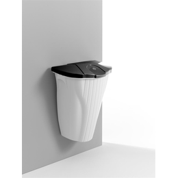 TTS 50l Wall-Up in wei I anthrazitgrauesm Deckel I...