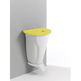 TTS 50l Wall-Up mit Pedal in wei I gelbem Deckel I...