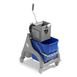 TTS 15l Nick O-Key Einfachfahrwagen I blauer 15l Eimer I...