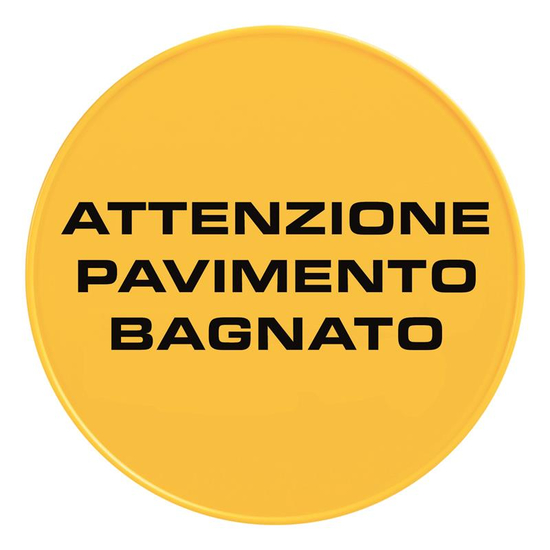 TTS Runde Tafel f�r Warnpylon I IT I gelb I S210813