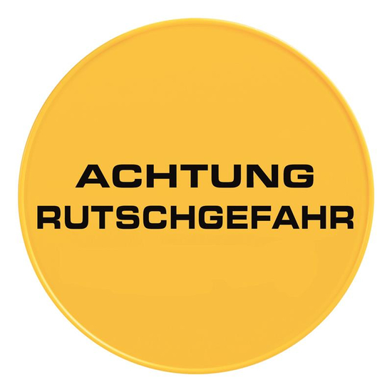 TTS Runde Tafel f�r Warnpylon I DE I gelb I S210815