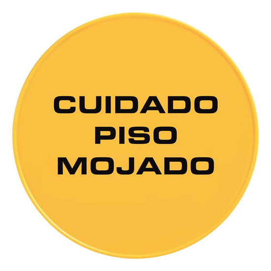 TTS Runde Tafel f�r Warnpylon I ES I gelb I S210816