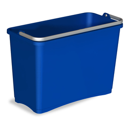 TTS 8l Eimer mit platzsparendem Tragegriff I blau I 0B003252
