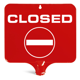 TTS Rechteckige Tafel fr Warnpylon I EN 4 I rot I S110613