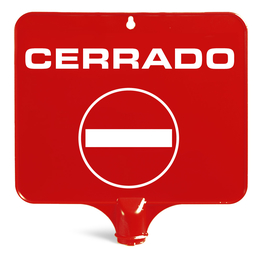 TTS Rechteckige Tafel fr Warnpylon I ES 4 I rot I S110653