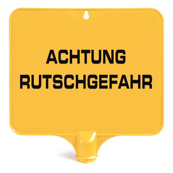 TTS Rechteckige Tafel f�r Warnpylon I DE 1 I gelb I S210640
