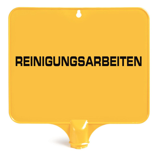 TTS Rechteckige Tafel f�r Warnpylon I DE 2 I gelb I S210641