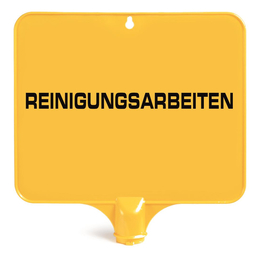 TTS Rechteckige Tafel f�r Warnpylon I DE 2 I gelb I S210641