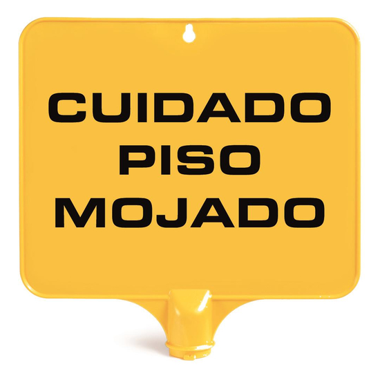 TTS Rechteckige Tafel f�r Warnpylon I ES 1 I gelb I S210650