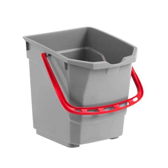 TTS 15l Eimer f�r Nickita Fahreimer I grau/rot I T080255ER