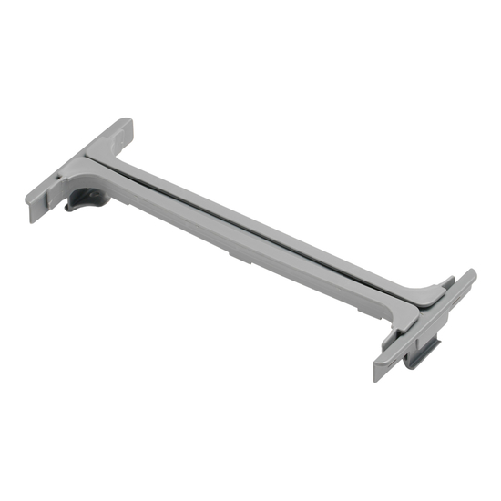 TTS Verschlussprofil f�r 150l Sackhalter I grau I R590719