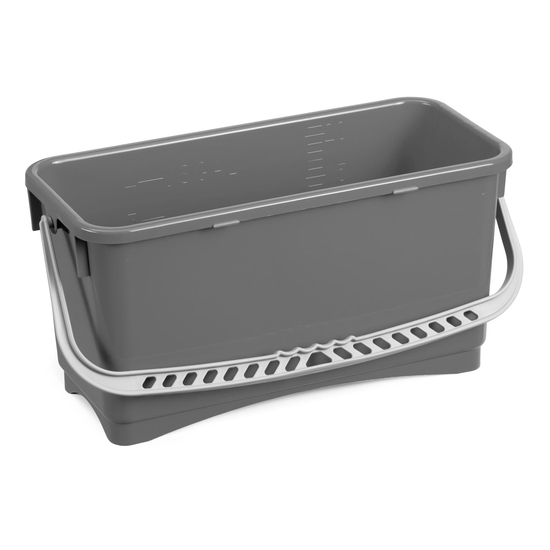 TTS 20l Rechteckiger Eimer I grau I 0E003213
