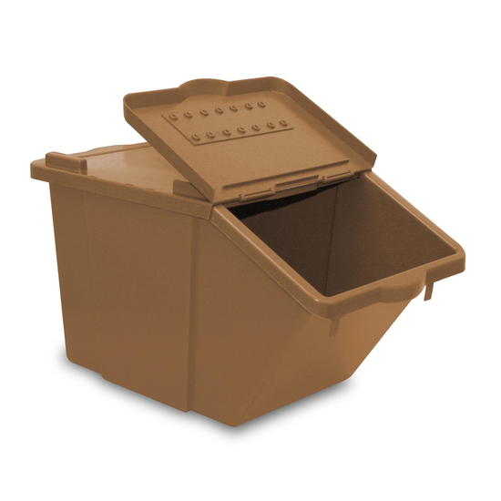 TTS 45l Split Papierrollen I braun I ohne Deckel I 00005139