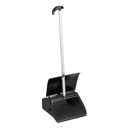 TTS Kehrschaufel Clip mit Deckel und Handgriff I Schwarz I 00005636