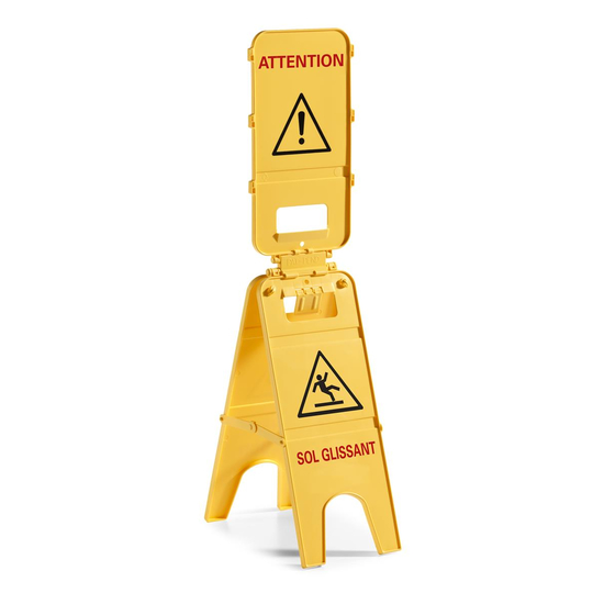 TTS 3-Seitiges Warnschild I FR I gelb I universaller Aufhnger I 00003595