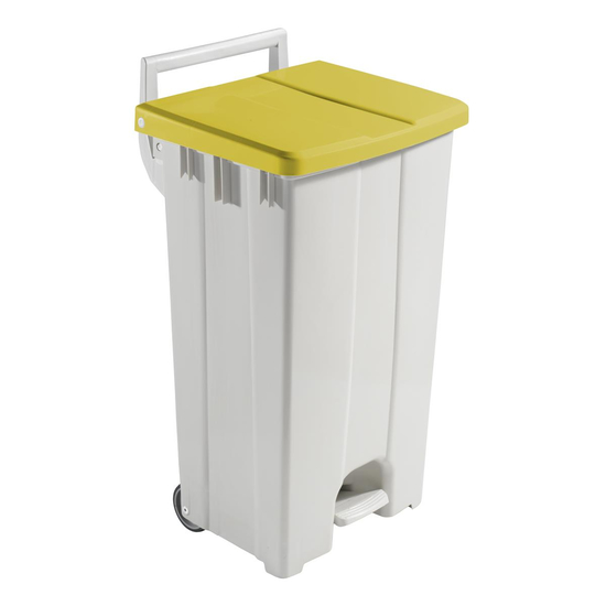 TTS Deckel Derby 90l I gelb I Abfalleimer I S080713