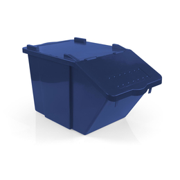 TTS 45l Split Papierrollen I blau I mit Deckel I S080040