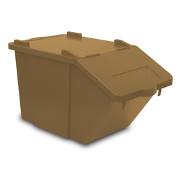 TTS 45l Split Papierrollen I braun I mit Deckel I S080045