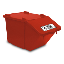 TTS 45l Split Papierrollen I rot I mit Deckel I 00005140