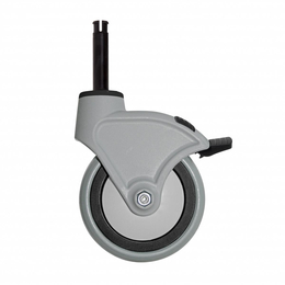 TTS Magic Gummirad inkl. Feststellbremse I  125 mm I...