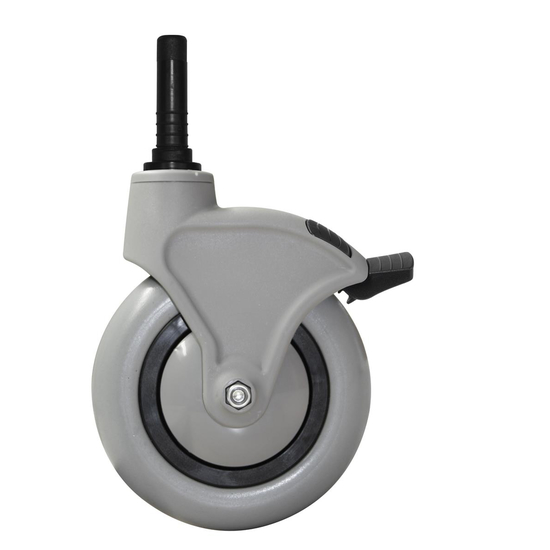 TTS Green Gummirad mit Feststellbremse I � 150 mm I 00003445Y