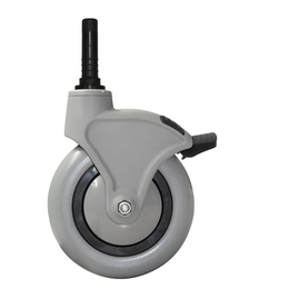 TTS Green Gummirad mit Feststellbremse I  150 mm I...