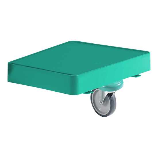 TTS Green Line SackhalterPlatte mit Rad I grn I  125 I T03037010