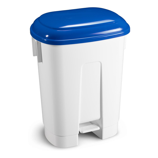 TTS 2x30l Derby I wei I blau I Trettabfalleimer I 00005742