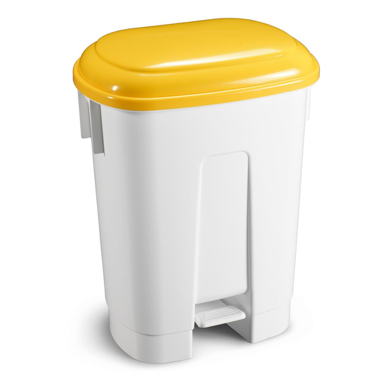 TTS 2x30l Derby I wei I gelb I Trettabfalleimer I 00005743