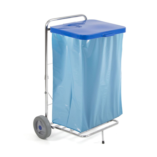 TTS Tecno 61 I verchromter Abfallwagen I 120l I 00004110