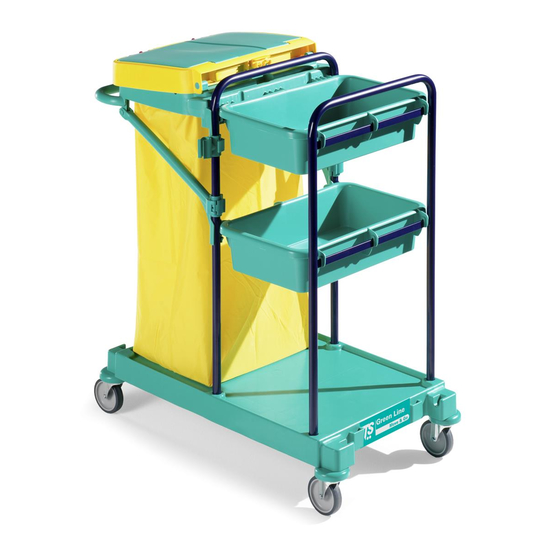 TTS Green 100 I blaur Holm I Profi Putzwagen I 0B003100