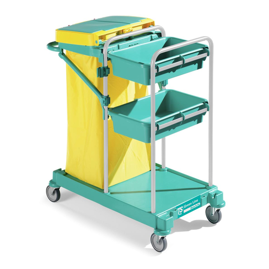 TTS Green 100 I Holm aus Rilsan I Profi Reinigung Wagen I 0R003100