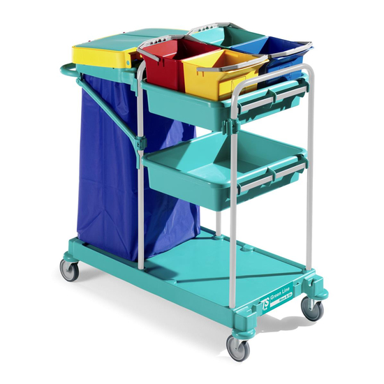 TTS Green 420 I Holm aus Rilsan I Profi Putzwagen I 0R003420