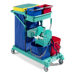 TTS Green 480 I Holm blau I Hausmeister Putzwagen I 0B003480