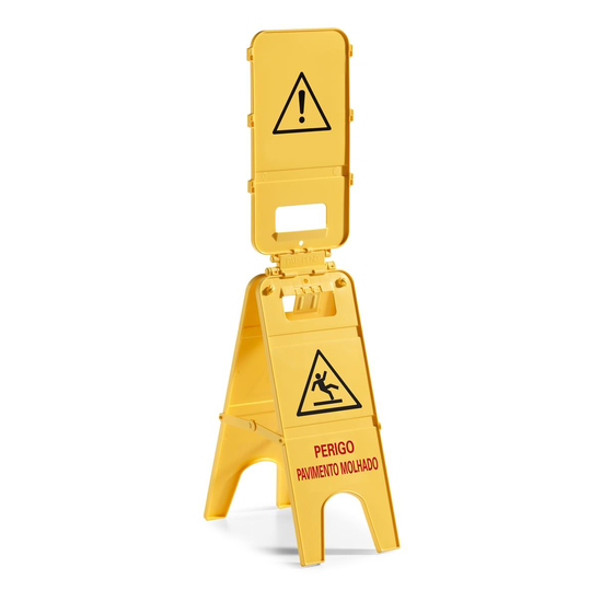 TTS 3-Seitiges Warnschild I PT I gelb I universaller Aufh�nger I 00003577