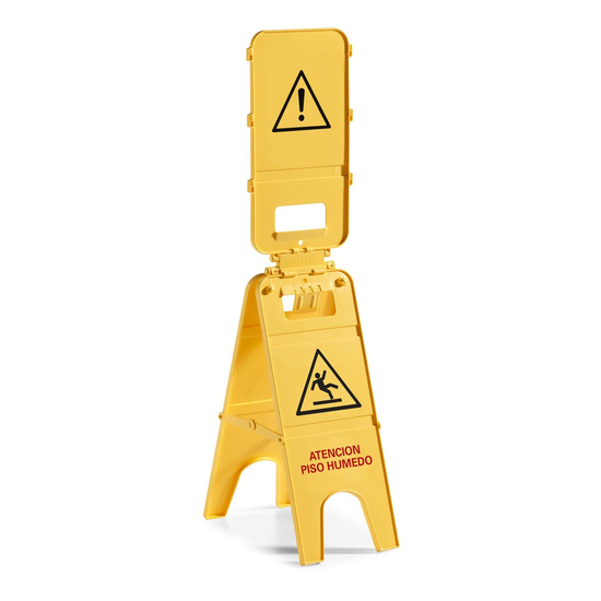 TTS 3-Seitiges Warnschild I ES I gelb I universaller Aufhnger I 00003578