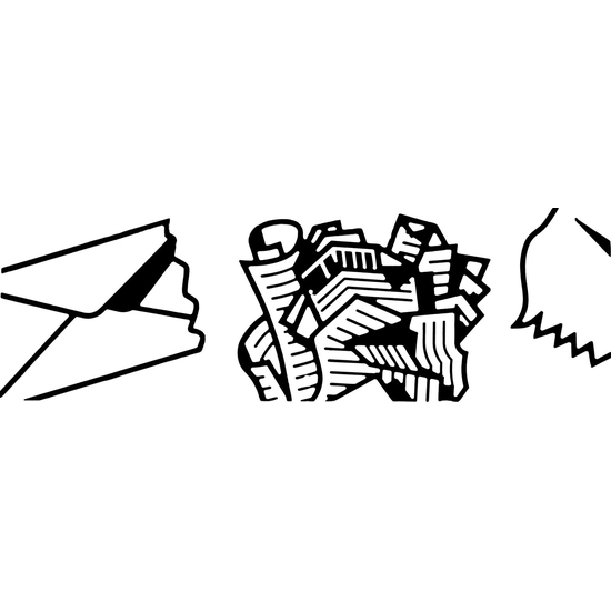TTS Etiketten getrennte Mllsammlung I wei/grau I 00005160
