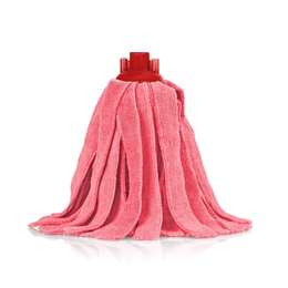 TTS Nasswischmopp aus Mikrofaser mit Gewinde I rot I...