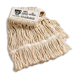 TTS Nasswischmopp mit breitem mit Band und Fransenmop I...