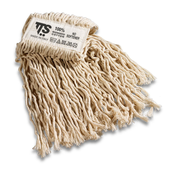 TTS Nasswischmopp mit breitem mit Band I wei I 450 Gramm I 00001202