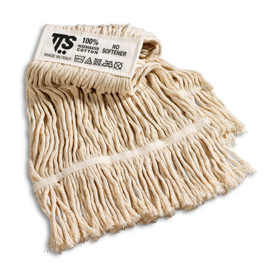 TTS Nasswischmopp mit breitem mit Band und Fransenmop I 00001303
