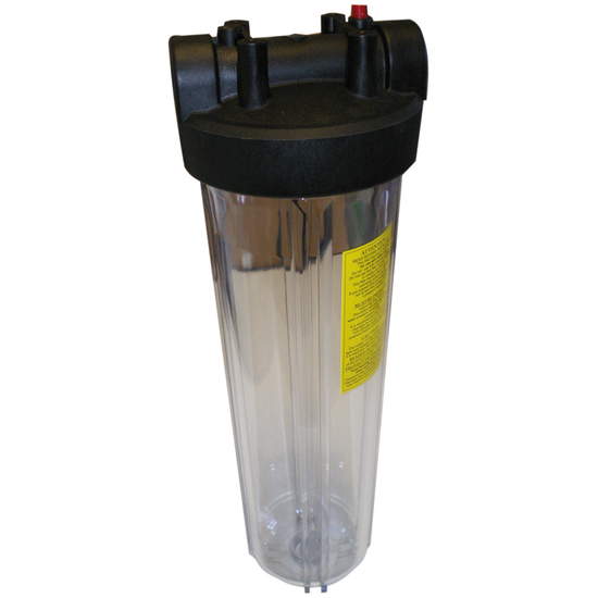 Unger Harzfilter-Geh�use transparent, ohne Bohrung - 17195