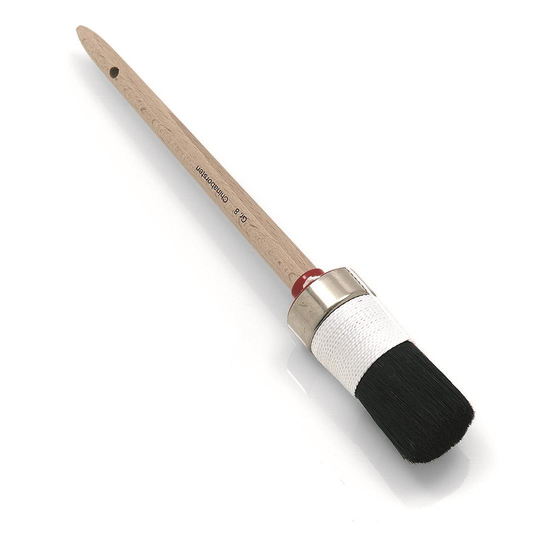 Maler-Ringpinsel, hochwertige schwarze Borstenmischung Gr. 10