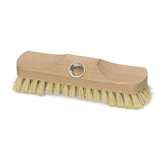 Schrubber Thermo-PET mit Bart mit Gewinde 22 cm