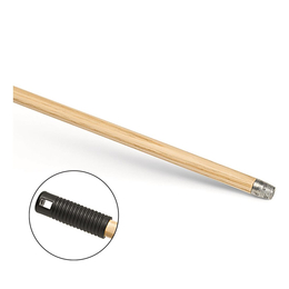 Besenstiel 130 cm, lackiert, mit Gewinde