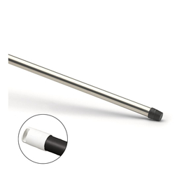 Aluminium-Stiel, 140 cm, teilummantelt, mit Gewinde